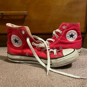 Red High-Tops Converse